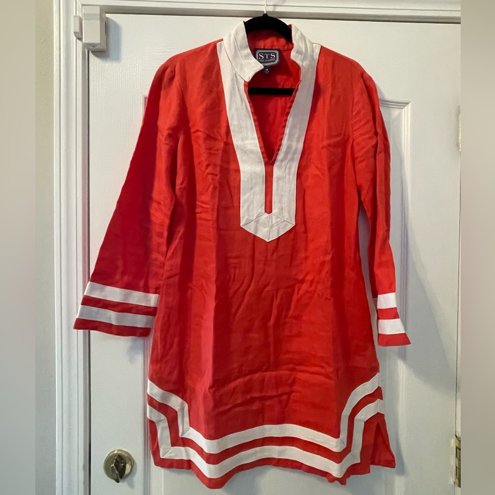 Sail to Sable Long Sleeve Classic Tunic Dress
